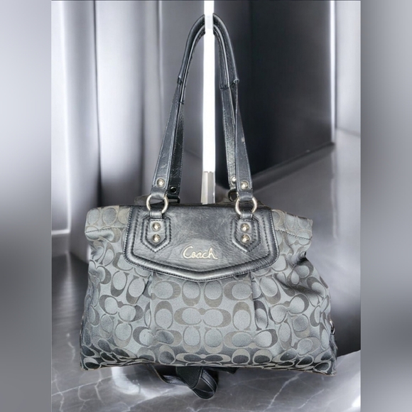 Coach Grey Ashley Signature Satchel Aka The Carryall